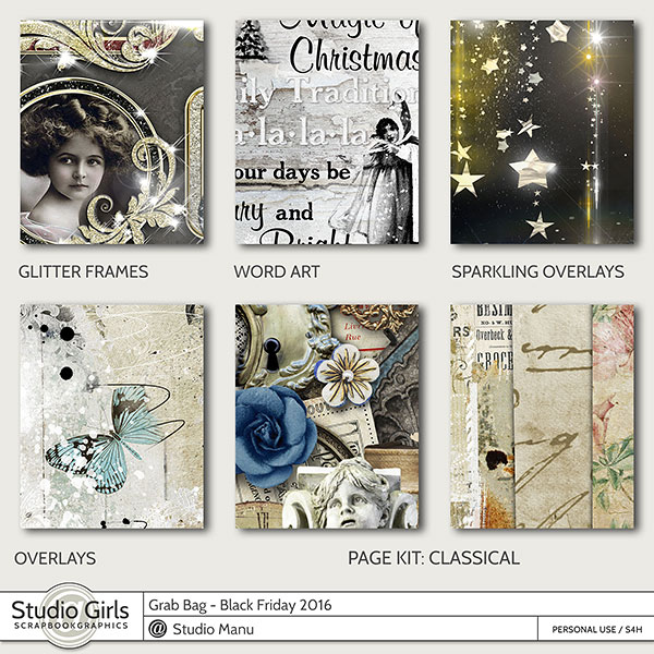 Black Friday Digital Scrapbook Grab Bag