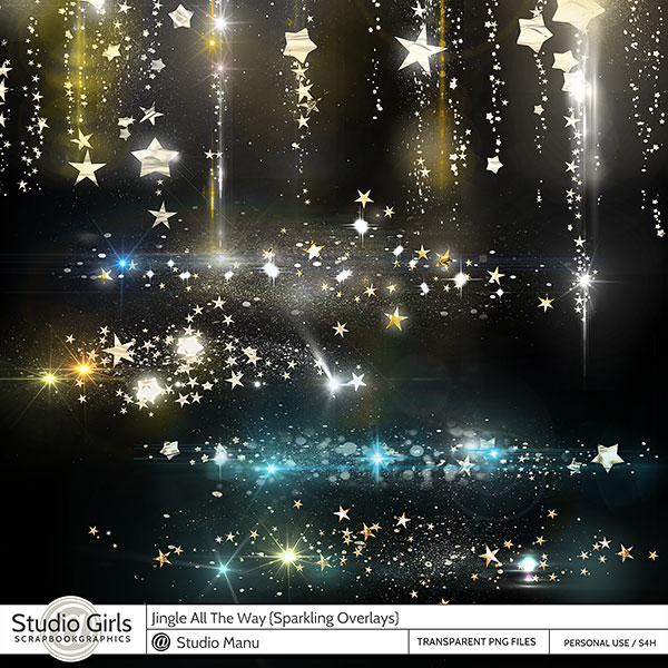 Sparkling Christmas Light Overlays