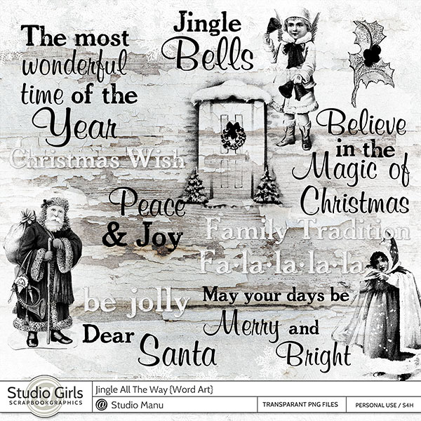 Christmas Word Art Set