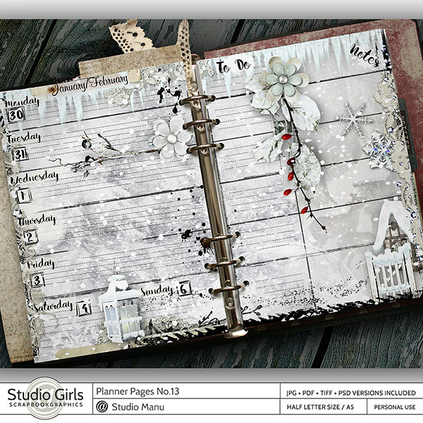 Vintage Printable Planner Pages Weekly