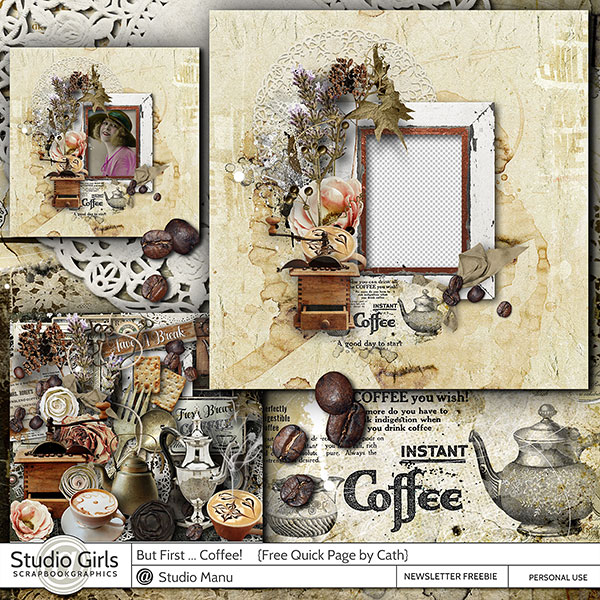 Coffee Time Quick Page Freebie