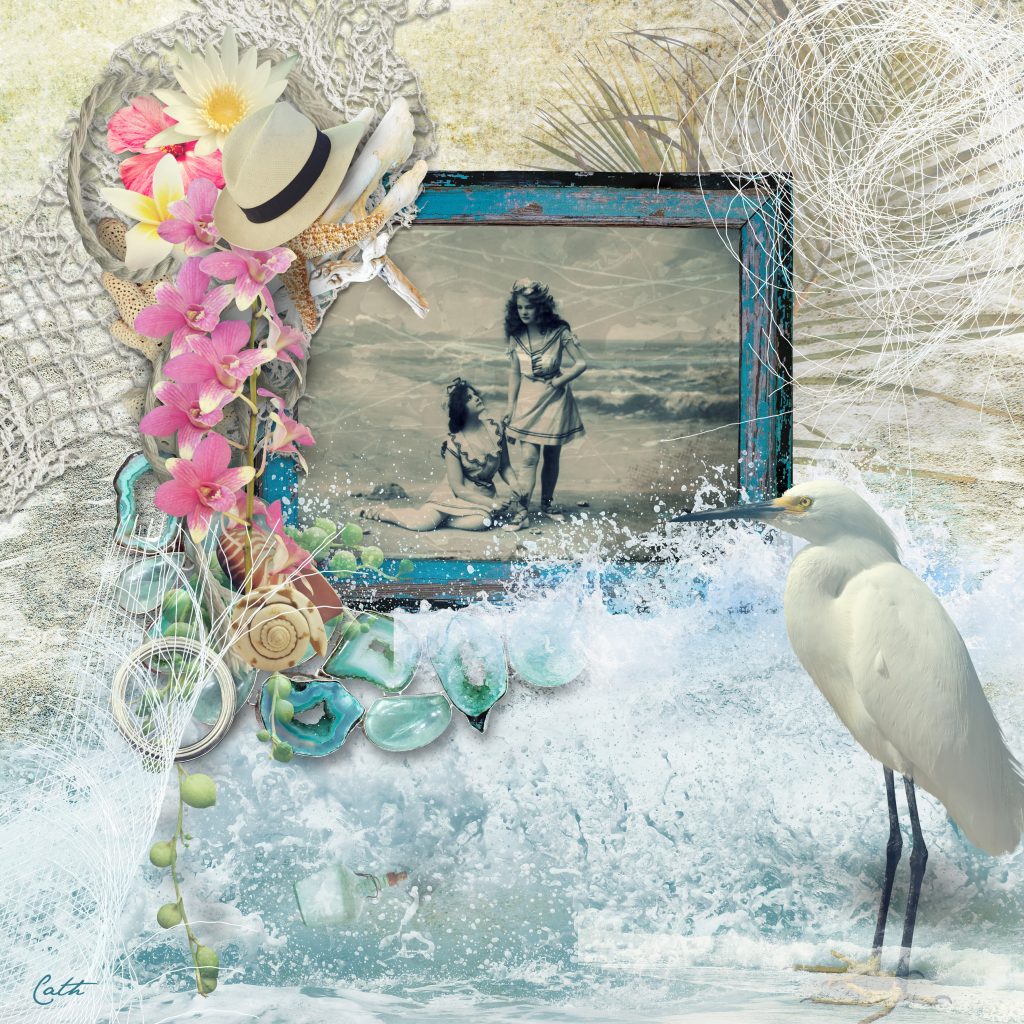 Summer Scrapbook Inspiration Layout