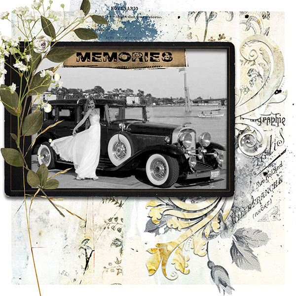 Vintage Scrapbook Layout Inspiration 