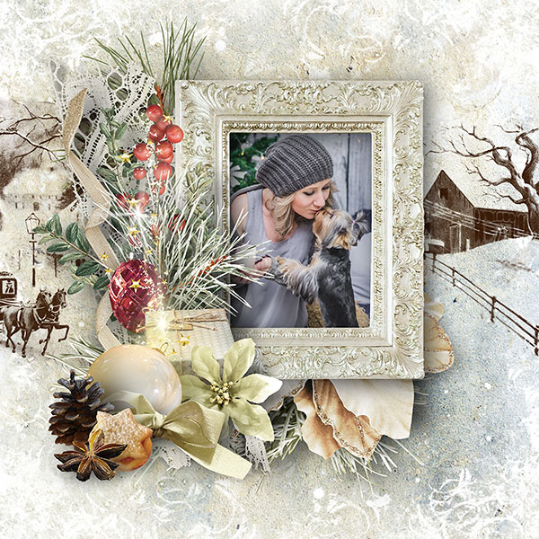 Christmas Scrapbook Inspiration Layout