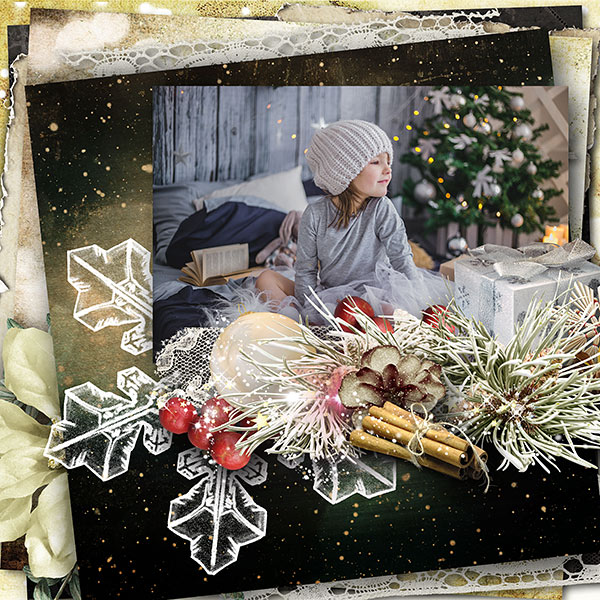 christmas scrapbook inspiration layout