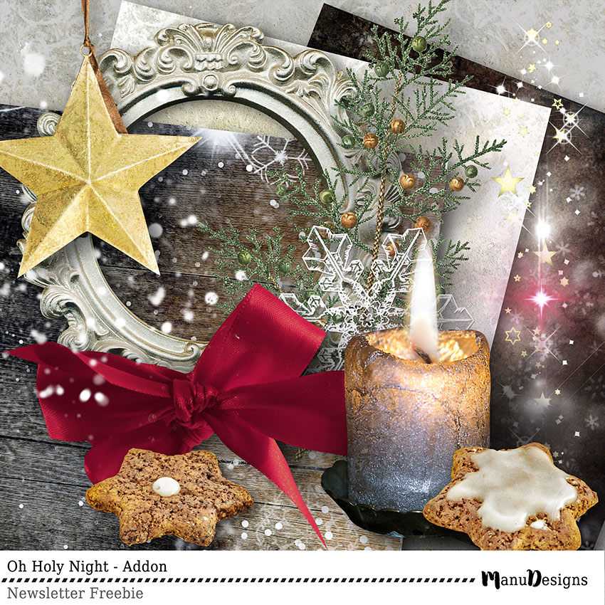 Christmas digital scrapbook freebie