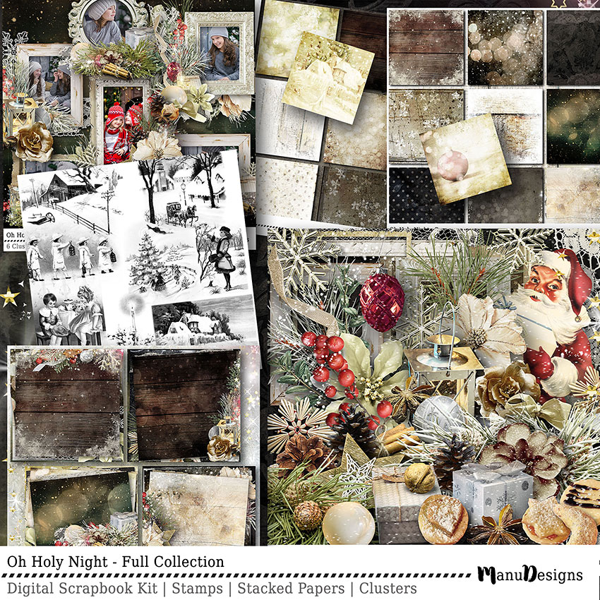 christmas digital scrapbook collection