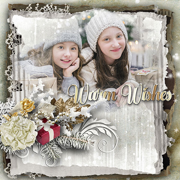 Christmas Cheer Inspiration Scrapbook Layout