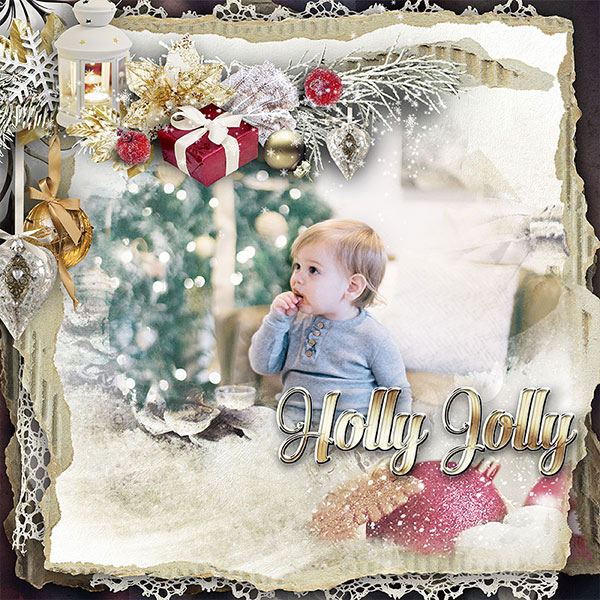 Christmas Cheer Inspiration Scrapbook Layout