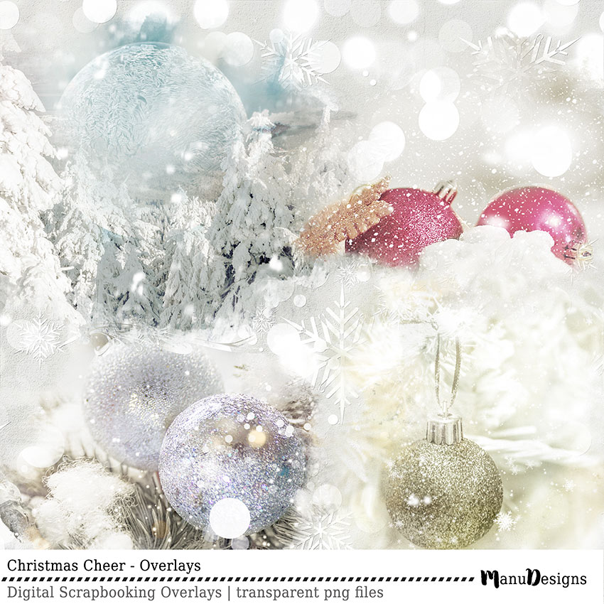 Christmas Cheer Digital Overlays