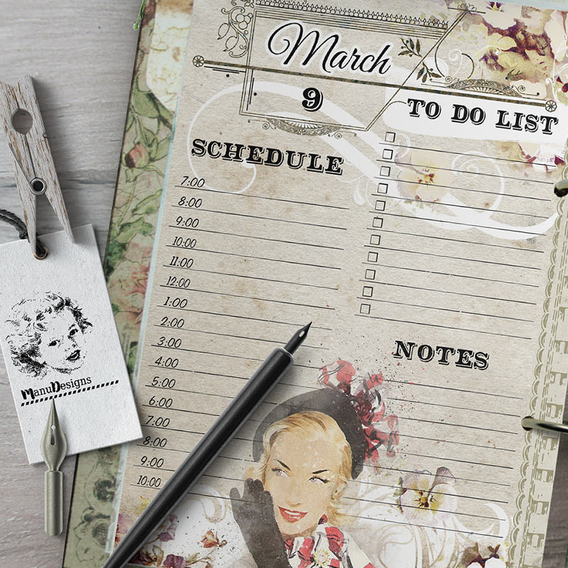 daily printable planner inserts