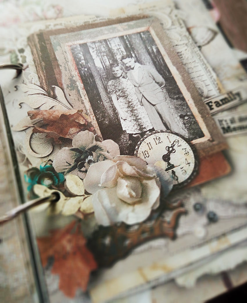 vintage digital scrapbook kit