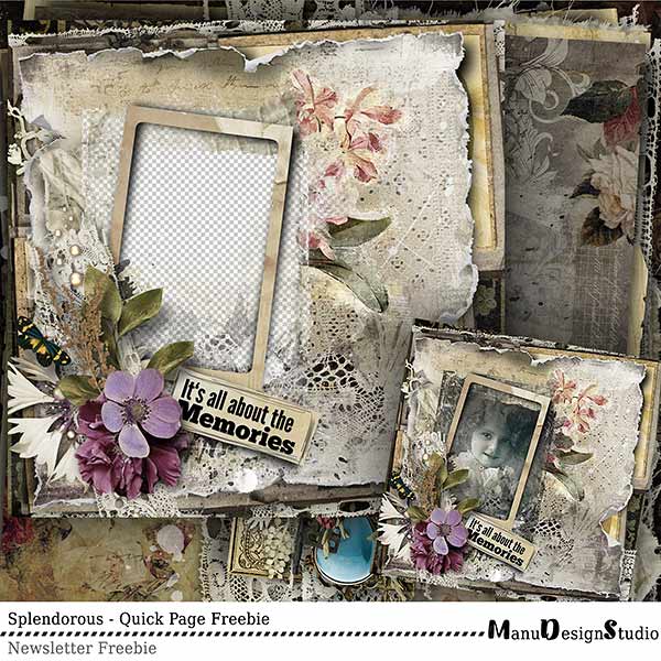 Scrapbook Quick Page Freebie