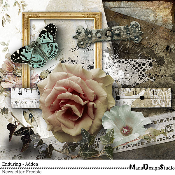 scrapbooking freebie vintage mini kit