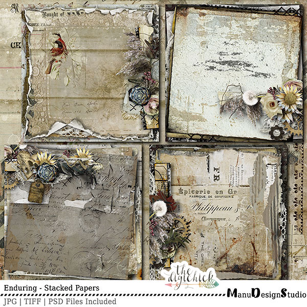 Enduring - Vintage Digital Scrapbooking