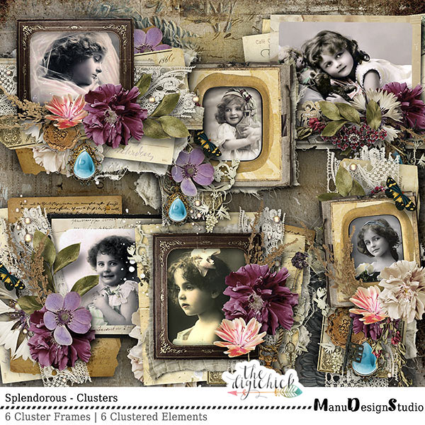 Digital Scrapbooking Splendorous Clusters