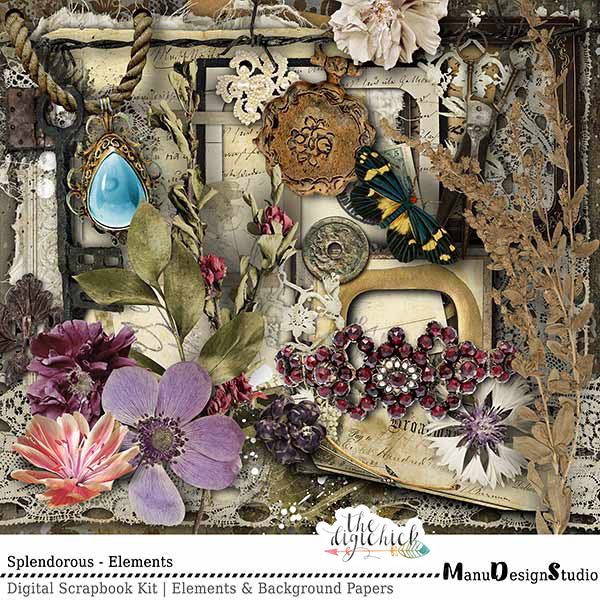 Digital Scrapbooking Splendorous Kit