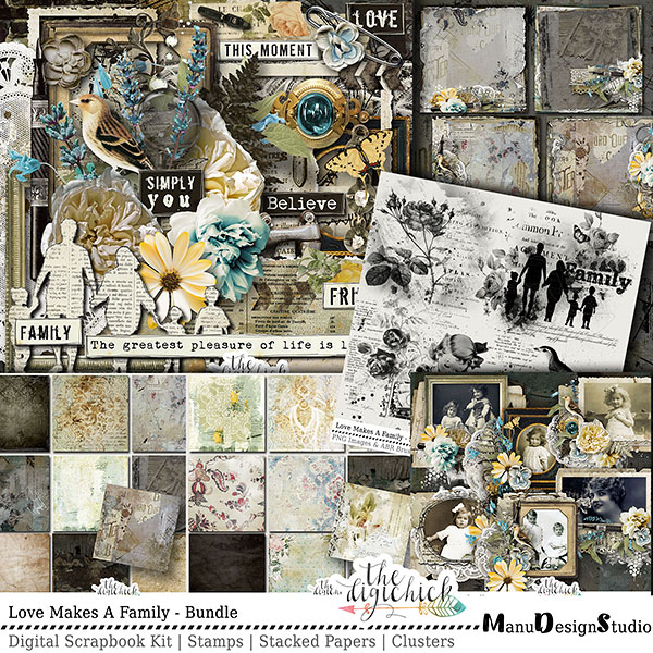 Vintage Digital Scrapbook Collection