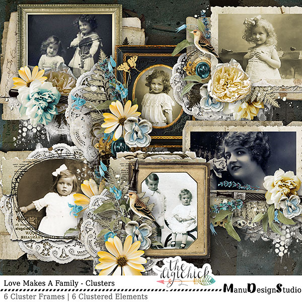 Love Makes A Family Scrapbook Clusters