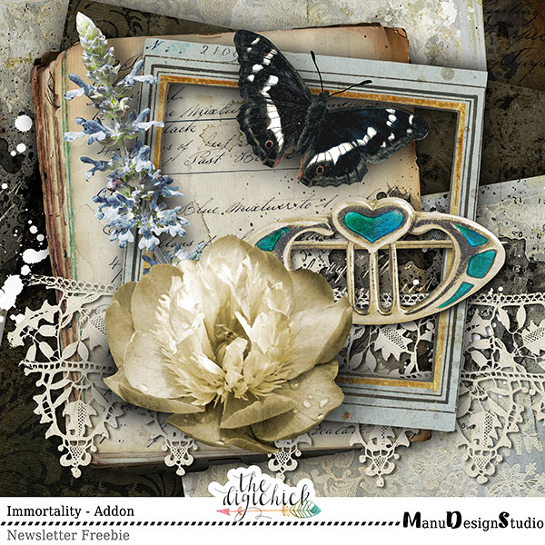 Freebie Vintage Scrapbook Kit