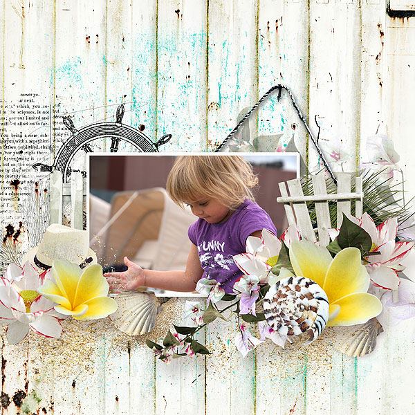 Summer Inspiration Scrapbook Layout