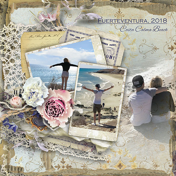 scrapbook layout inspiration