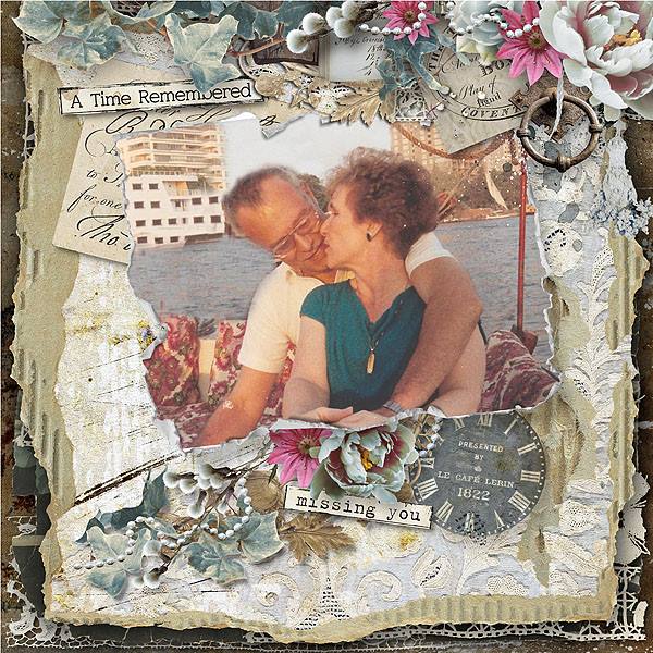 Vintage Scrapbook Inspiration Layout