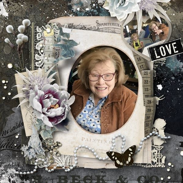 Vintage Scrapbook Inspiration Layout