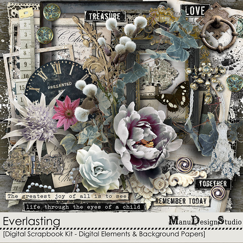 Everlasting: Vintage Scrapbook Kit