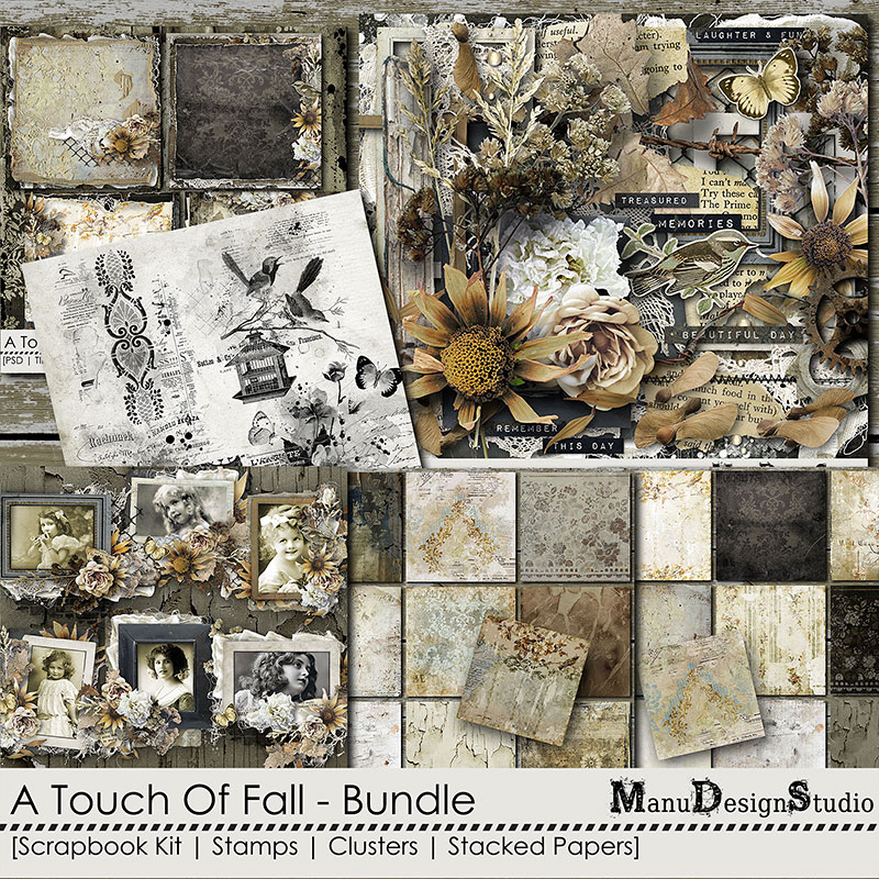 A Touch Of Fall - Vintage Fall Scrapbook Collection