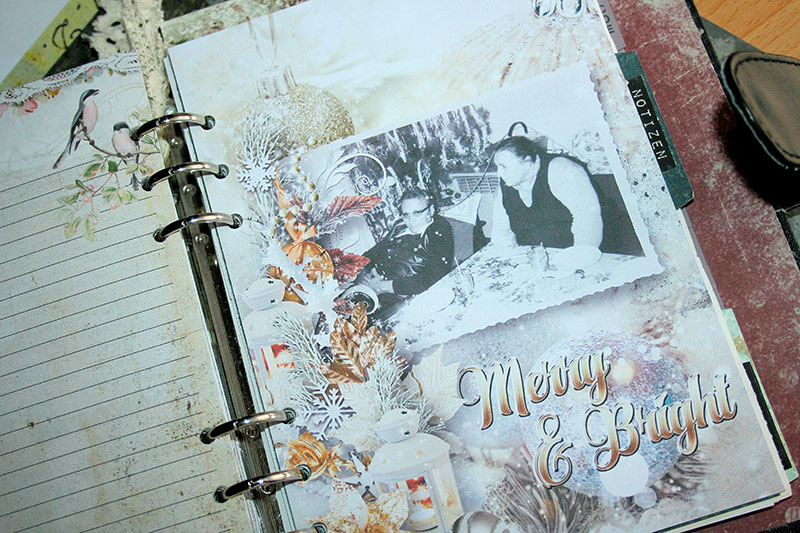 Christmas cheer inspiration scrapbook layout