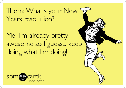 New Year's resolution