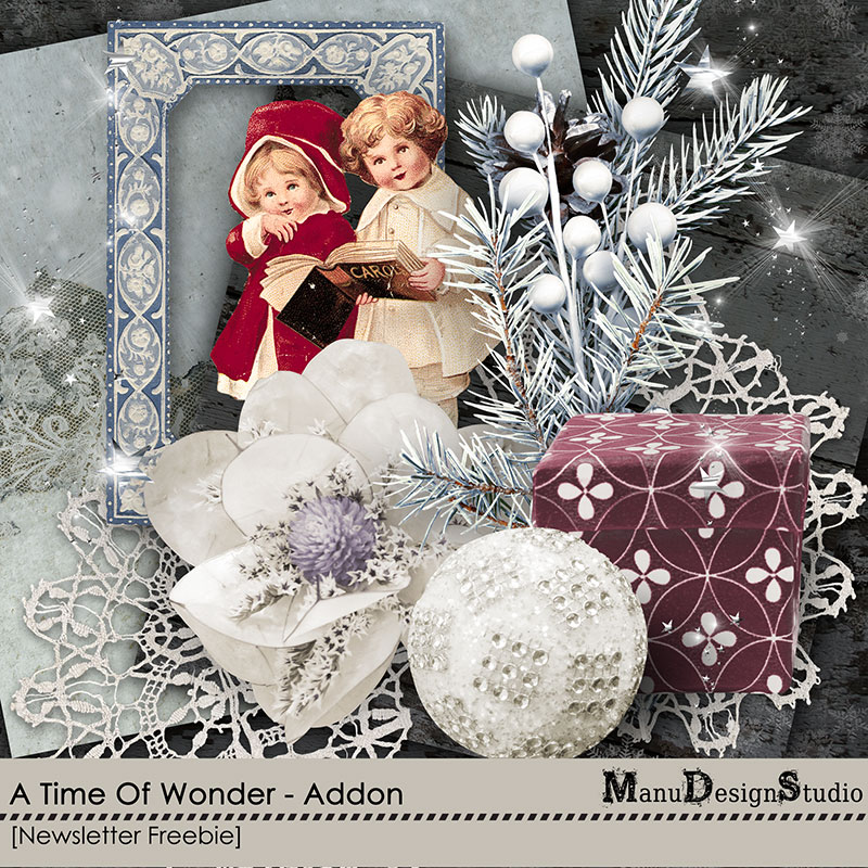 Christmas Digital Scrapbook Mini Kit Freebie