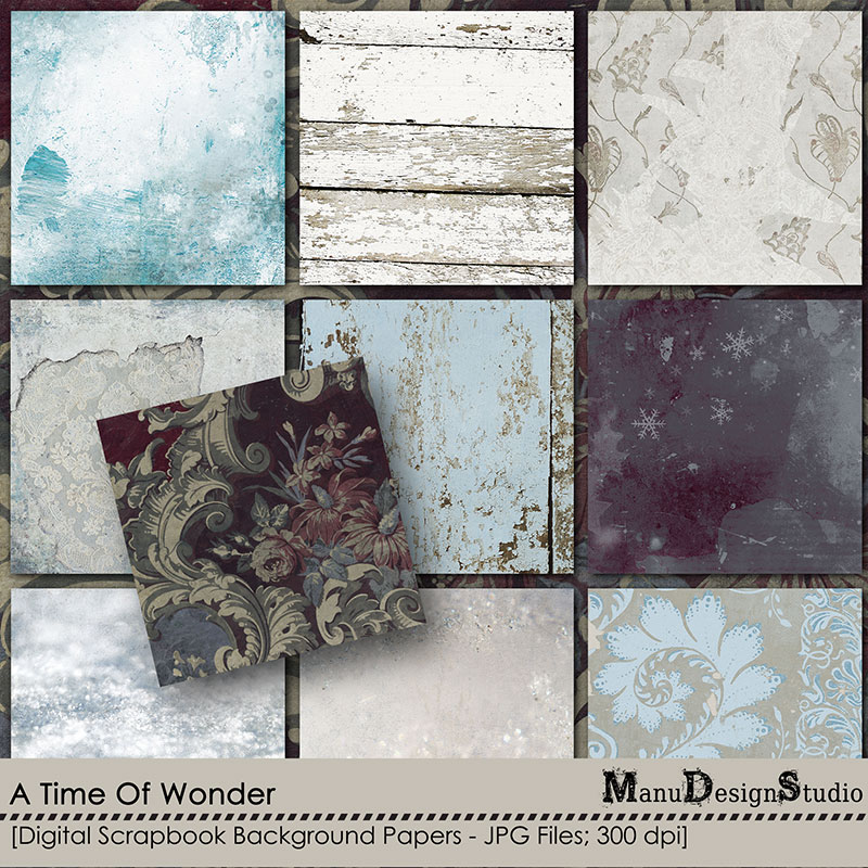 Christmas Digital Scrapbook Papers