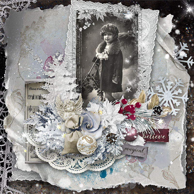 Sneak Peek Christmas Scrapbook Collection