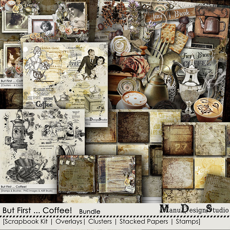 Coffee Digital Scrapbook Collection