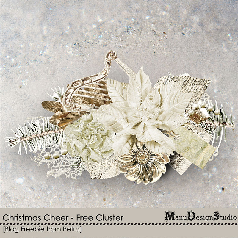 Christmas digital scrapbooking freebie