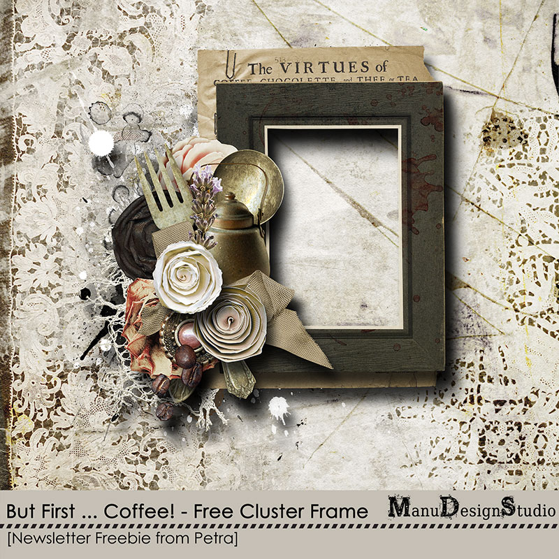 Coffee Time Scrapbook Freebie