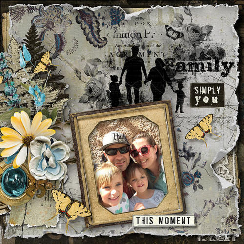 Scrapbook Inspiration Layout from kay